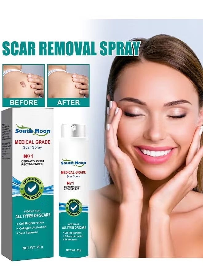 SOUTH MOON Scar Care Spray Burns Scars Stretch Marks Fade Scars Smooth Skin 20G - Image 2